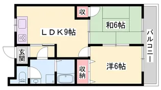 ハイツパディーサイドA【203号室】の間取り