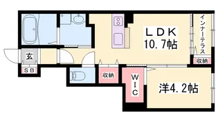 スプリングガーデン【1階】の間取り