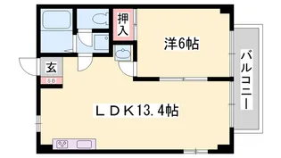 ファミィール町田【2階】の間取り
