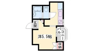 ジュネス城北新町Ⅱ【1階】の間取り