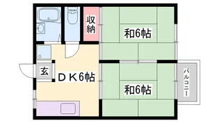 さつきハイツ【101号室】の間取り
