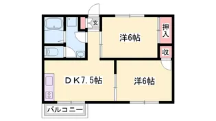 ファミールコーポ【1階】の間取り