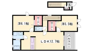 ステラコート1番館【2階】の間取り
