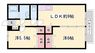 サンフォーレストA【1階】の間取り