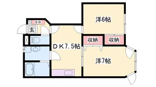 ムックinアサカ【1階】の間取り
