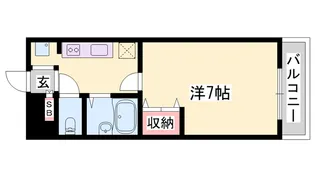 ジュネス伊伝居Ⅱ【1階】の間取り