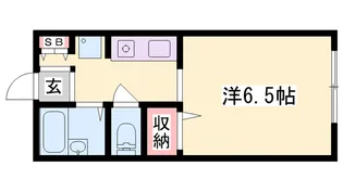 ハイネスモン【1階】の間取り