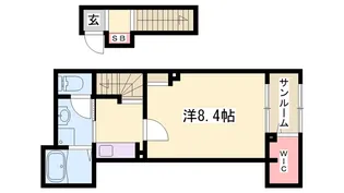 メゾングレーヌ龍野町【2階】の間取り