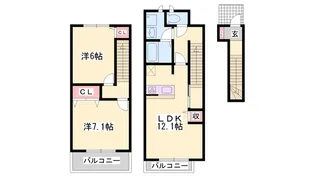 コータ・コート【2階】の間取り