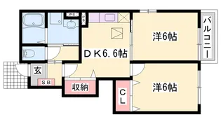 メゾン ド セゾンB【1階】の間取り