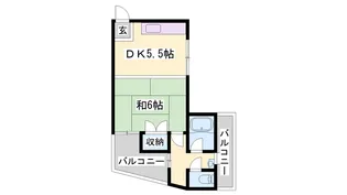 東口ハイツ【205号室】の間取り