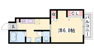 カーサワイズ【1階】の間取り