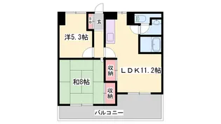 ユニハイツ【2階】の間取り