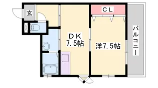 カサグランデモモ【405号室】の間取り