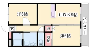 インタービレッジ山崎【203号室】の間取り