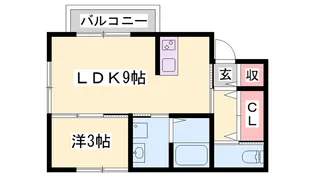 SEAウエストⅡ【1階】の間取り