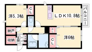 ラグラースコート【0201号室】の間取り