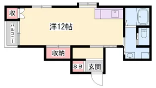 パレアナハイツ【1階】の間取り