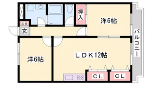 ニューマリッチ加古【2階】の間取り