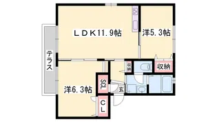 メゾンHIKO【1階】の間取り