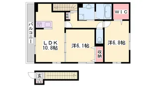 ベルフィオーレ平田【2階】の間取り