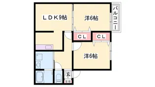 フォレストコート【201号室】の間取り