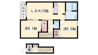 シャーメゾン 三木【A201号室】の間取り
