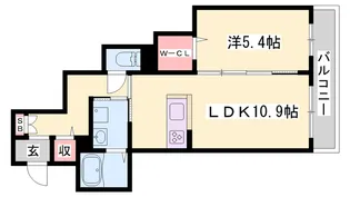 アルベージュ今宿【2階】の間取り