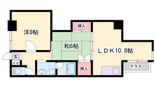 シャルム加古川【1-A号室】の間取り