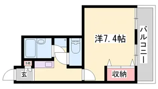 リッチウォーク市役所前 A棟【101号室】の間取り