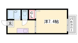 ハイツ フラリッシュⅡ【1階】の間取り