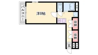 ルークレジデンス姫路Ⅲ【301号室】の間取り