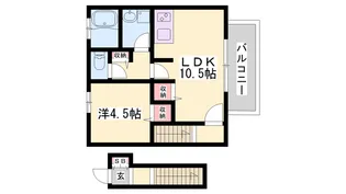 ピクシーヒルズ北平野【2階】の間取り