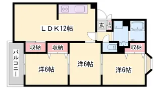 メルヴェーユ大村【3階】の間取り