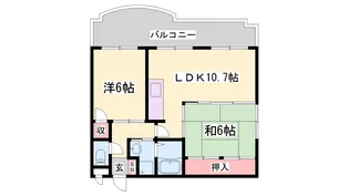 ロイヤルコーポ加古川【3階】の間取り