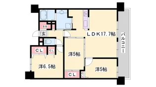 ワコーレ姫路北条口【12階】の間取り