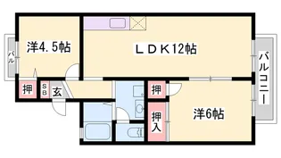 ハートランド B棟【B202号室】の間取り