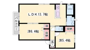 Casa bella Nozato【B102号室】の間取り