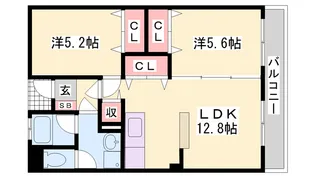 マンション外堀川【207号室】の間取り