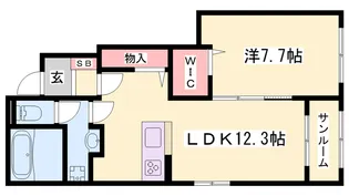 ルピナスハイム【1階】の間取り