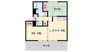 JAボナール上の丸【1階】の間取り