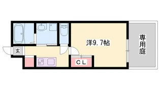 ハウス・グランリオ【107号室】の間取り