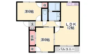 パストラル田寺東【1階】の間取り