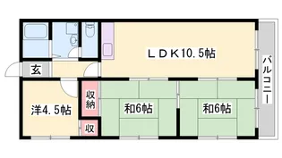 エバーグリーン車崎【8階】の間取り