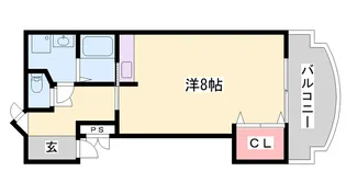 ハローハイツ【1階】の間取り
