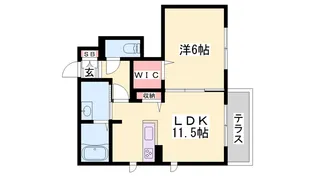 メゾンドクレール【0103号室】の間取り