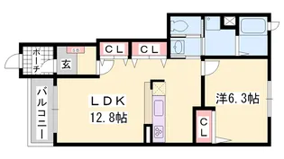 ミルト アンジュⅡ【1階】の間取り