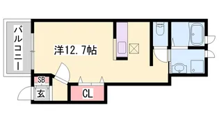ティエラ・アサヒ【1階】の間取り