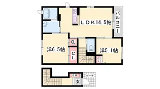 レジデンス M【2階】の間取り