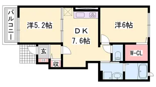 クリアネスⅠ【1階】の間取り